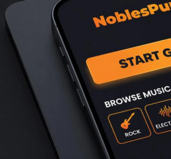 Jacob Poznanski SAE Worldwide main menu with dark background and bright, orange-accented buttons.