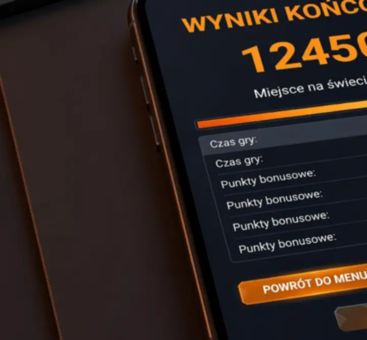 Ekran wyników Jacob Poznanski SAE Worldwide z podsumowaniem punktów i dokładności